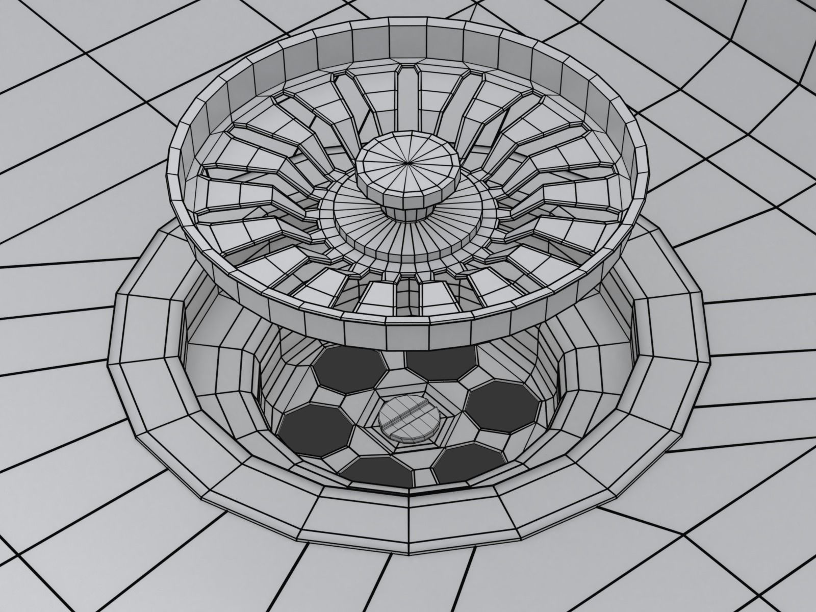 Kitchen Sink with double Bowl Tap and Drain 3D model_30