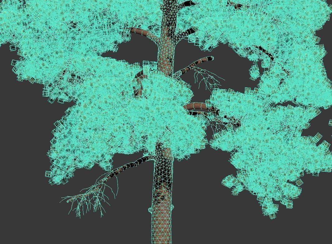 Pinus sylvestris Nr13 H12- 14m Two tree set 3D model_4
