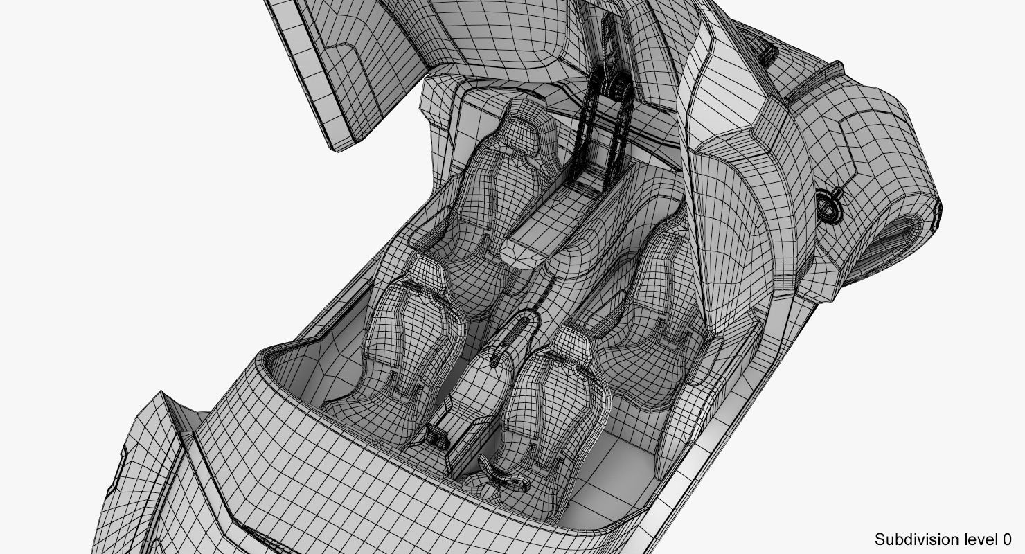 Hover car concept 4 3D model_34