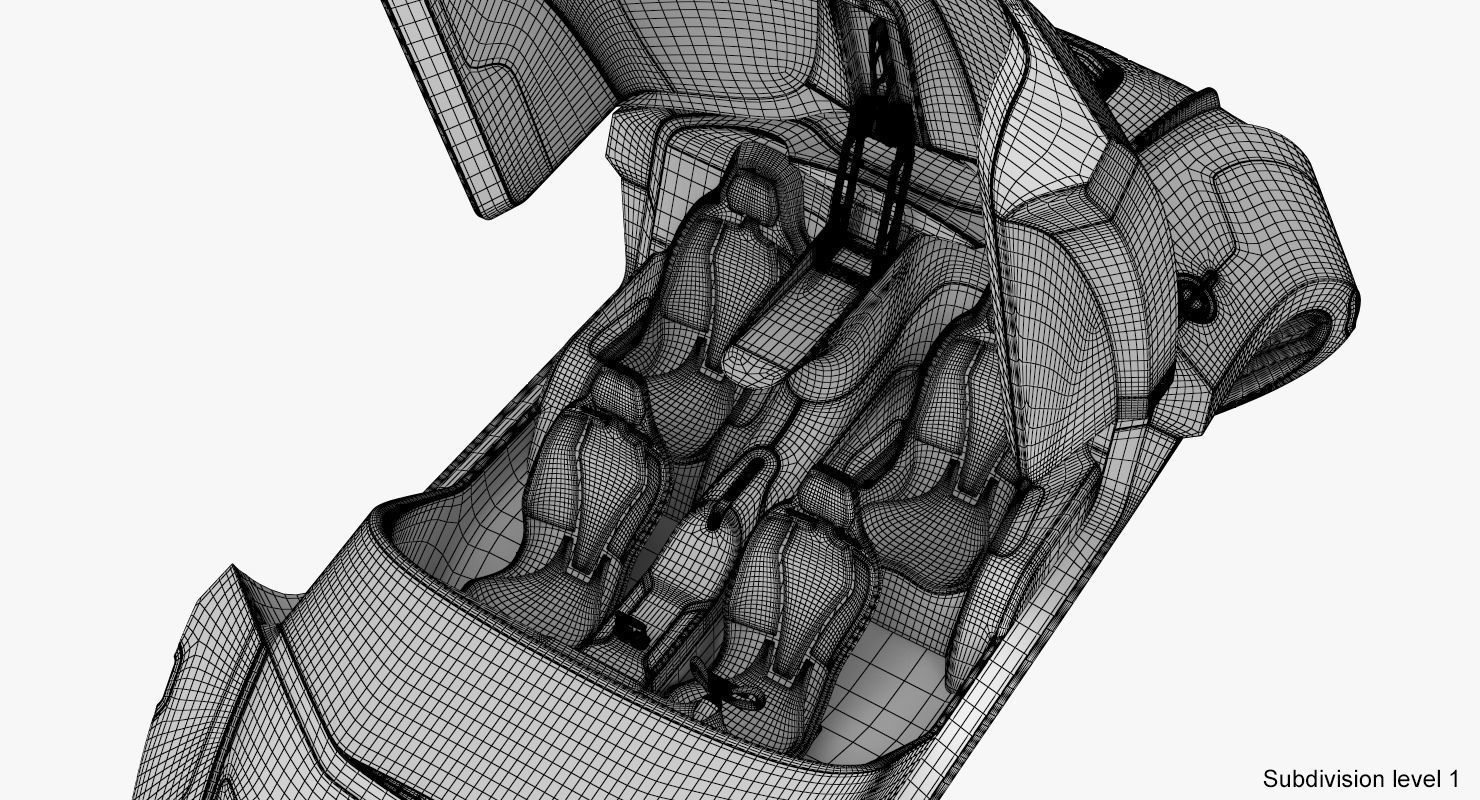 Hover car concept 4 3D model_35