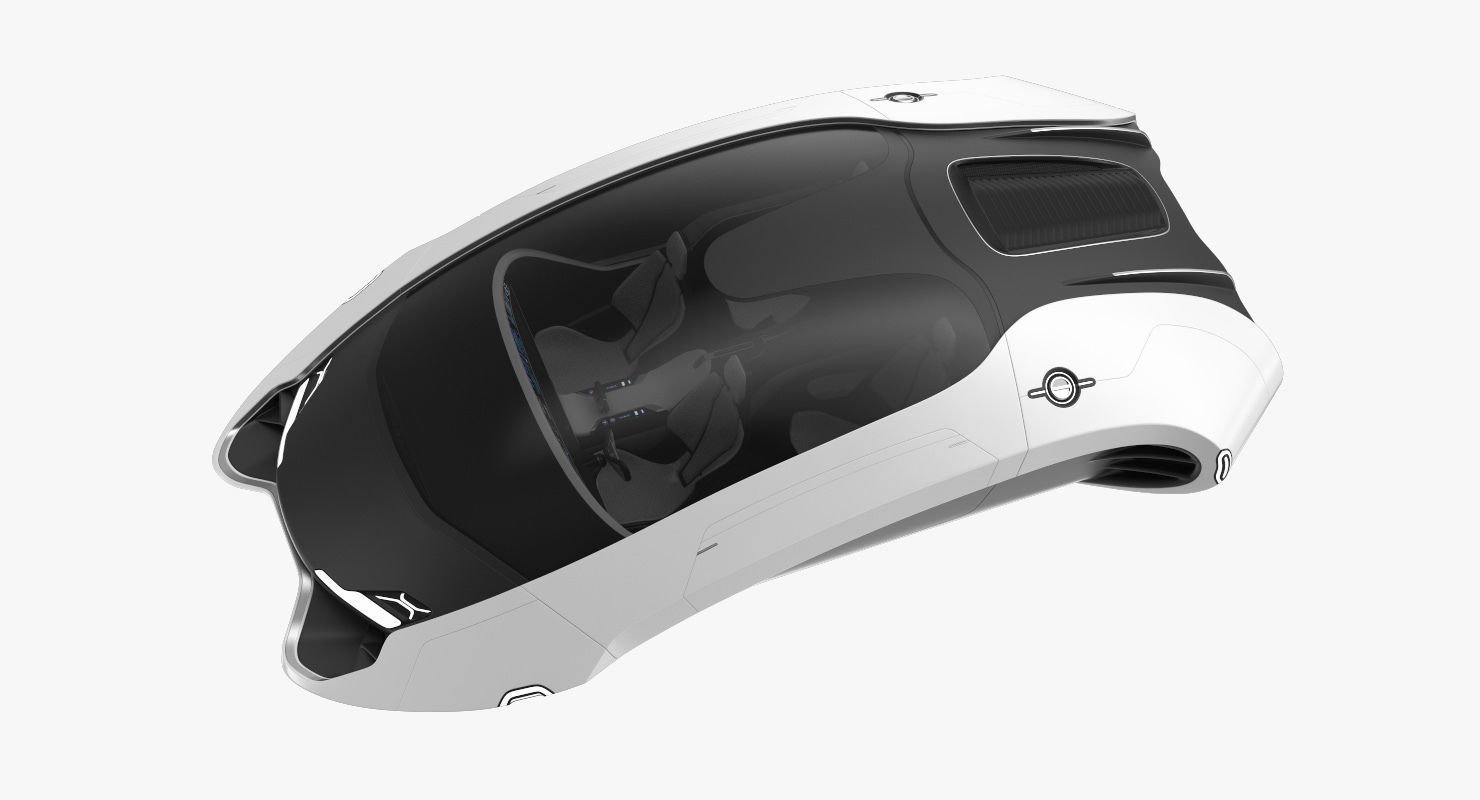 Hover car concept 4 3D model_4