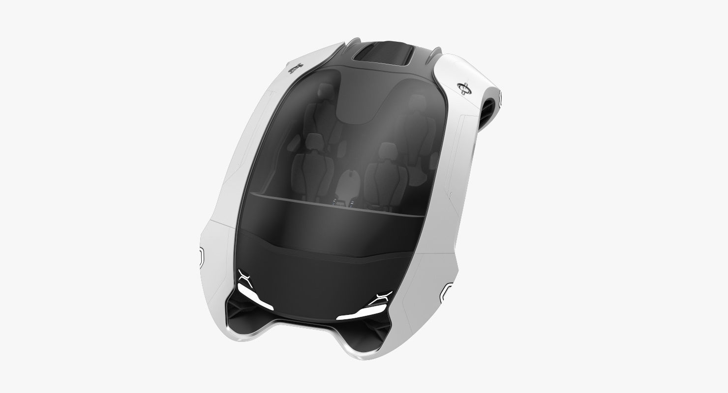 Hover car concept 4 3D model_8
