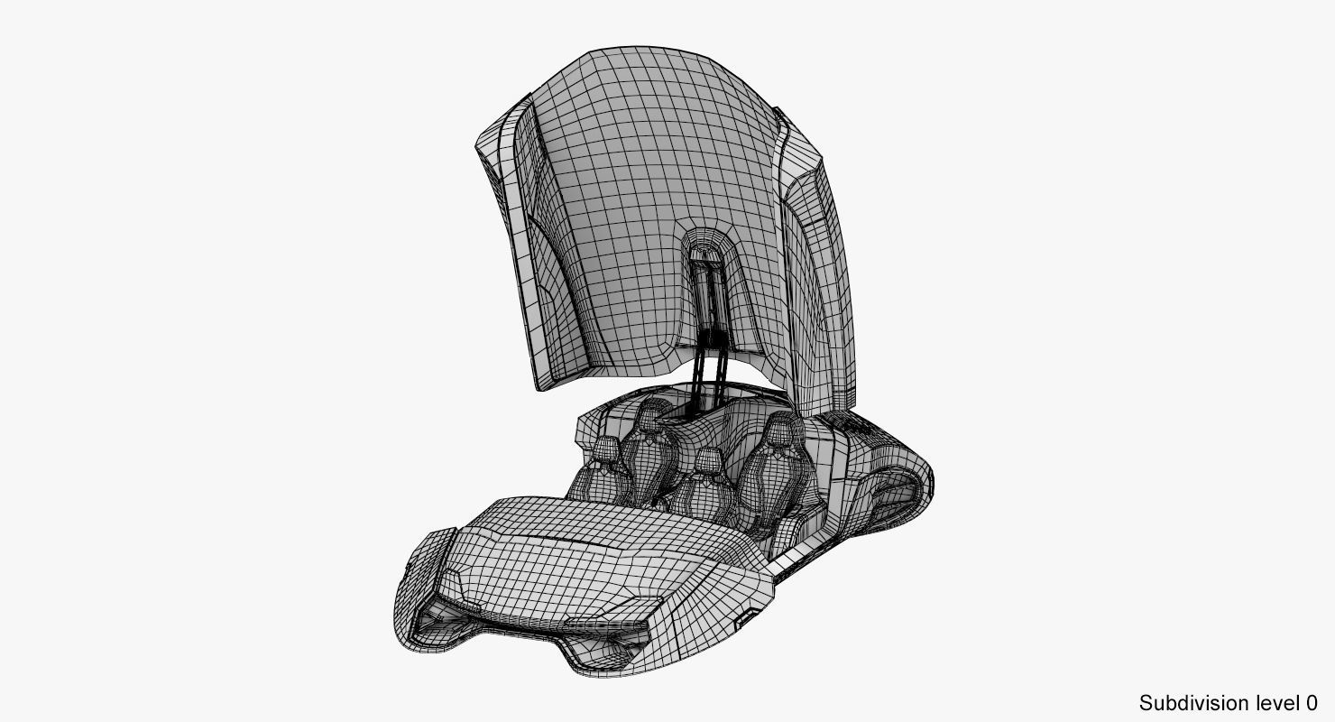 Hover car concept 4 3D model_30