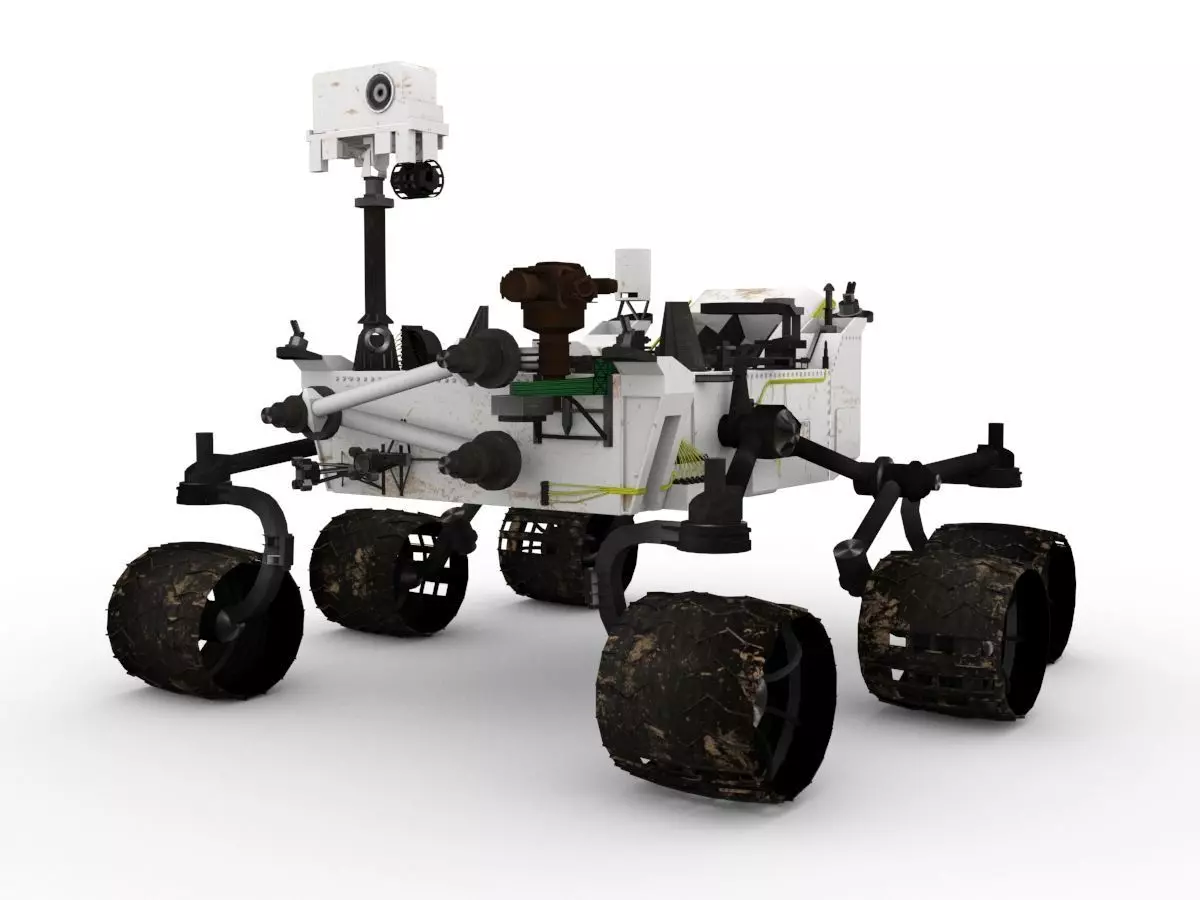 Rover Curiosity Low-poly 3D model_0