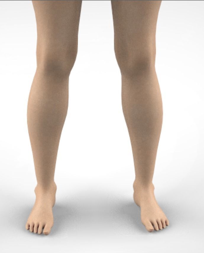 Female Character - Mid Poly 3D model_5