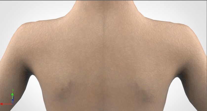 Female Character - Mid Poly 3D model_11