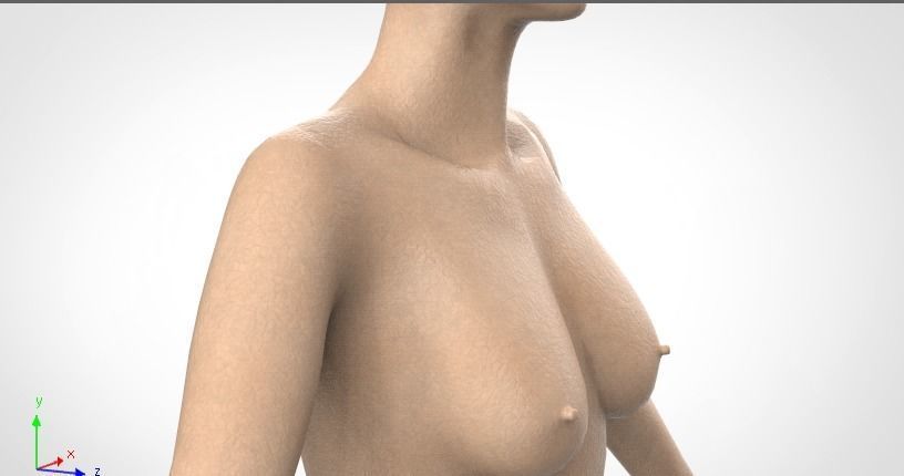 Female Character - Mid Poly 3D model_10