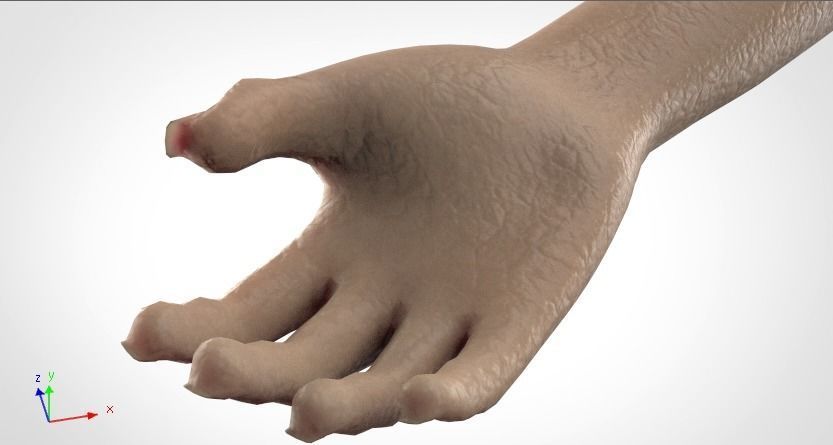 Female Character - Mid Poly 3D model_7