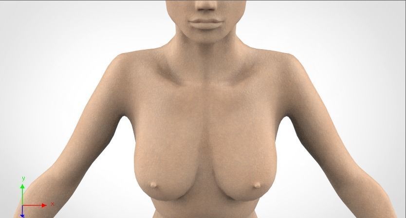 Female Character - Mid Poly 3D model_12