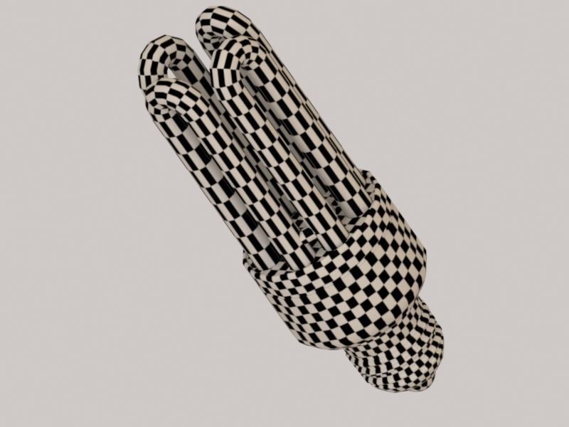 Fluorescent light bulb 3D model_6