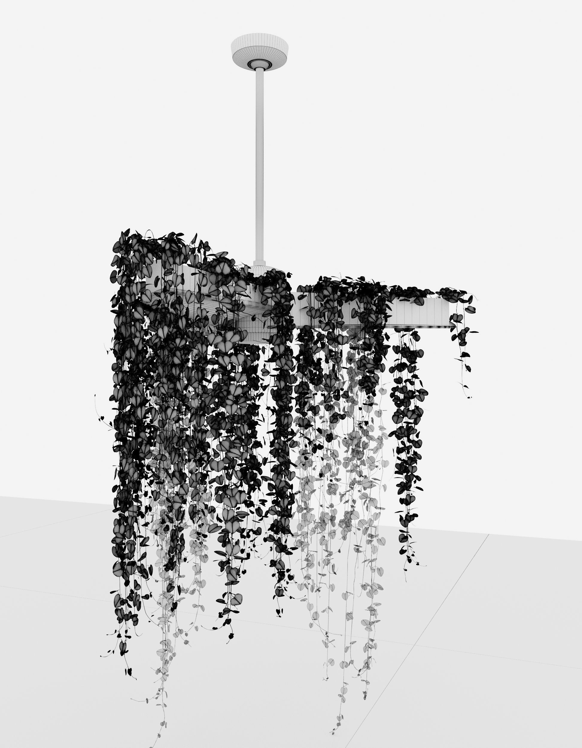 Plant49 ivy chandelier 3D model_3