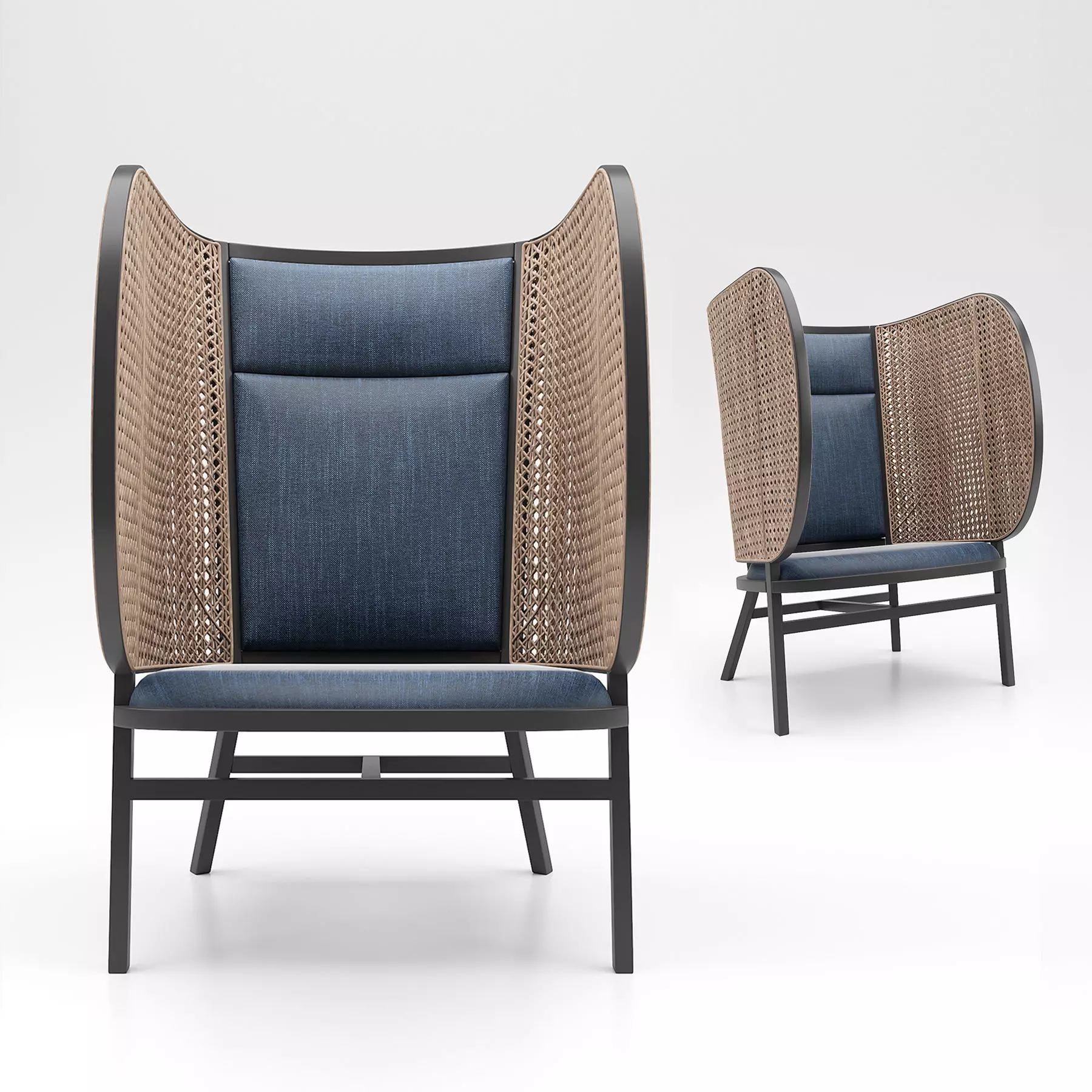 HIDEOUT lounge chair 3D model