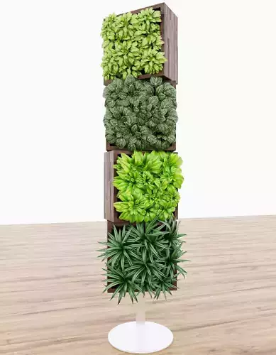 Plant041 plant stand with different plants