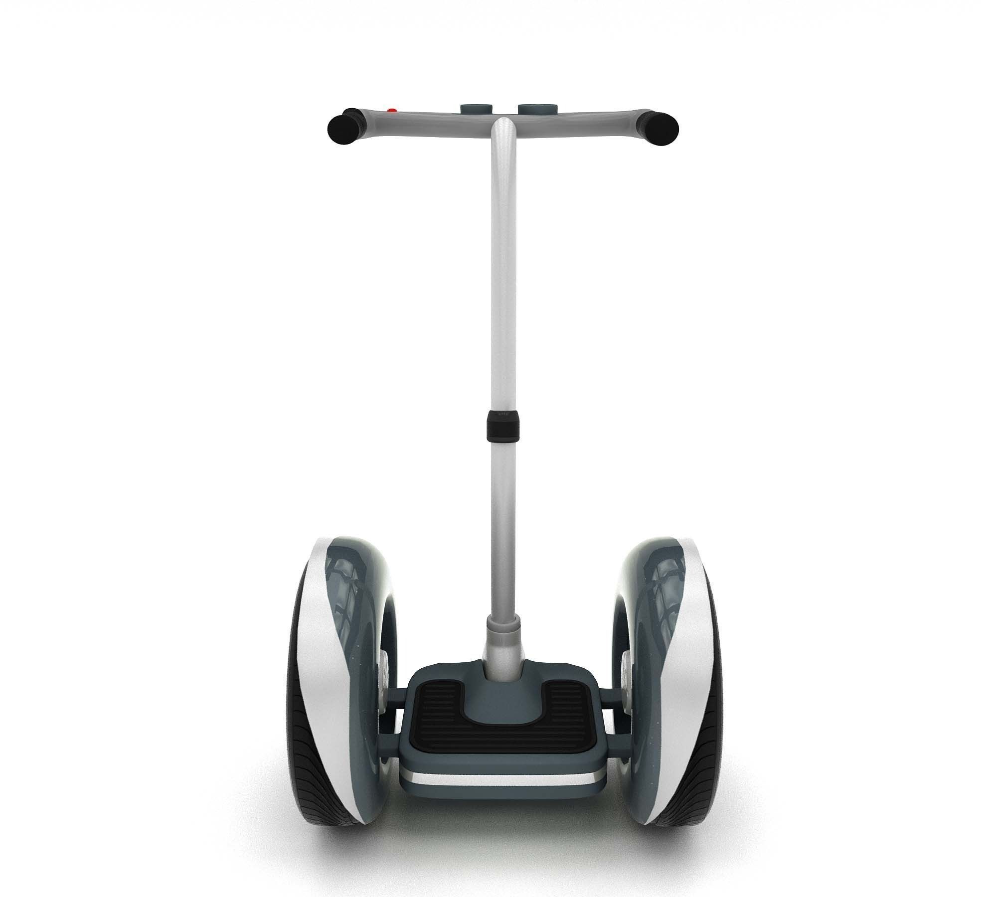 segway electric scooter 3D model_2