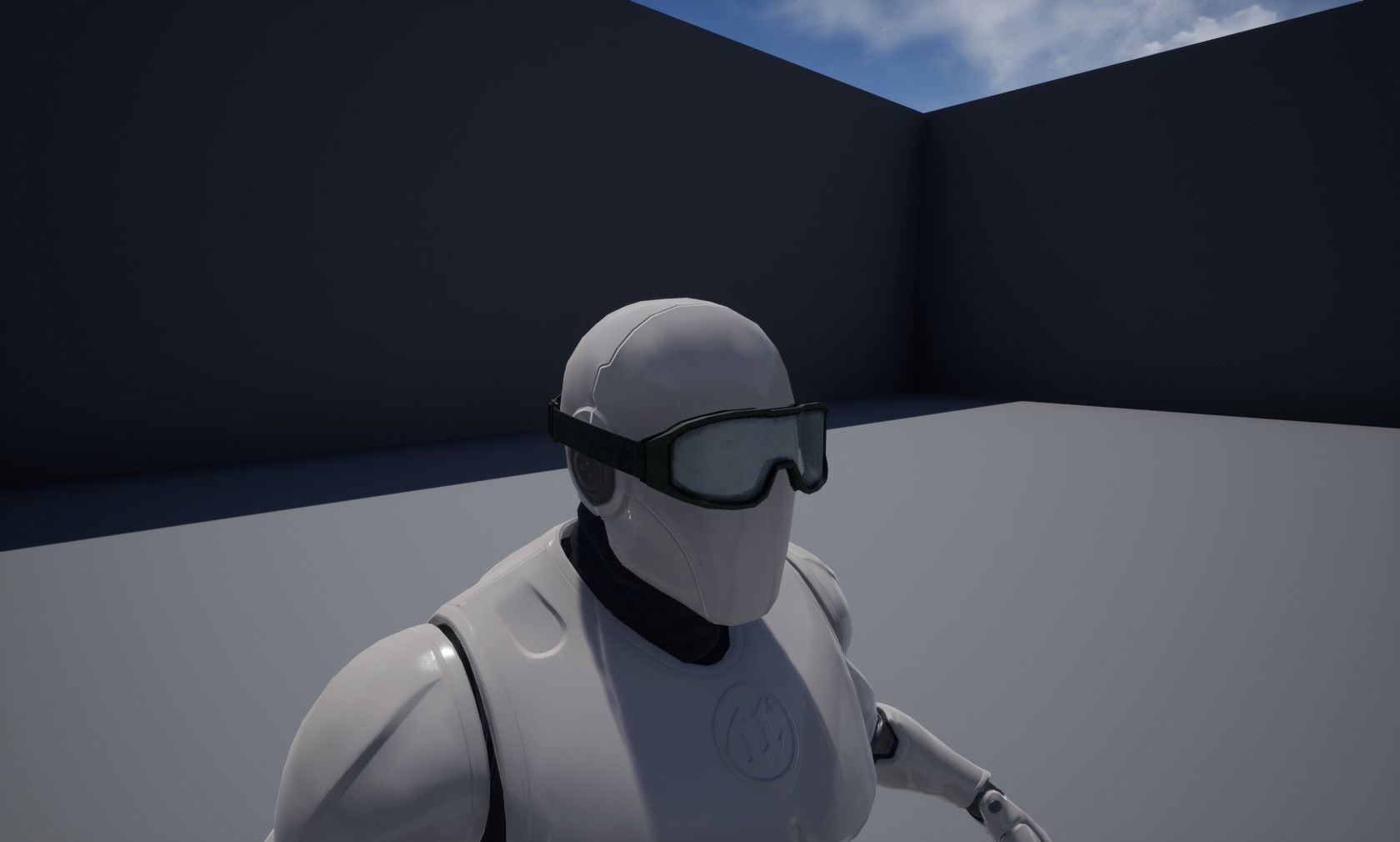 Tactical glasses Low-poly 3D model_5