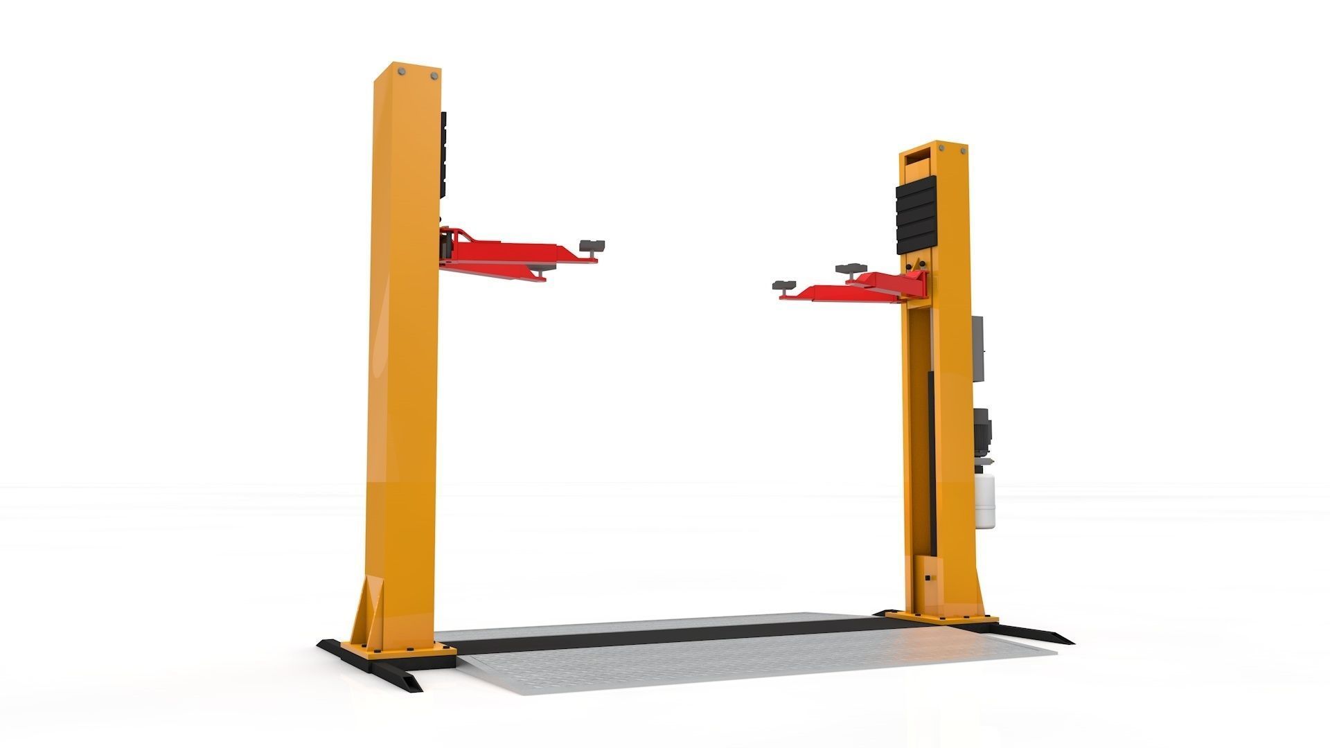 Car Lift Animated 3D model_14