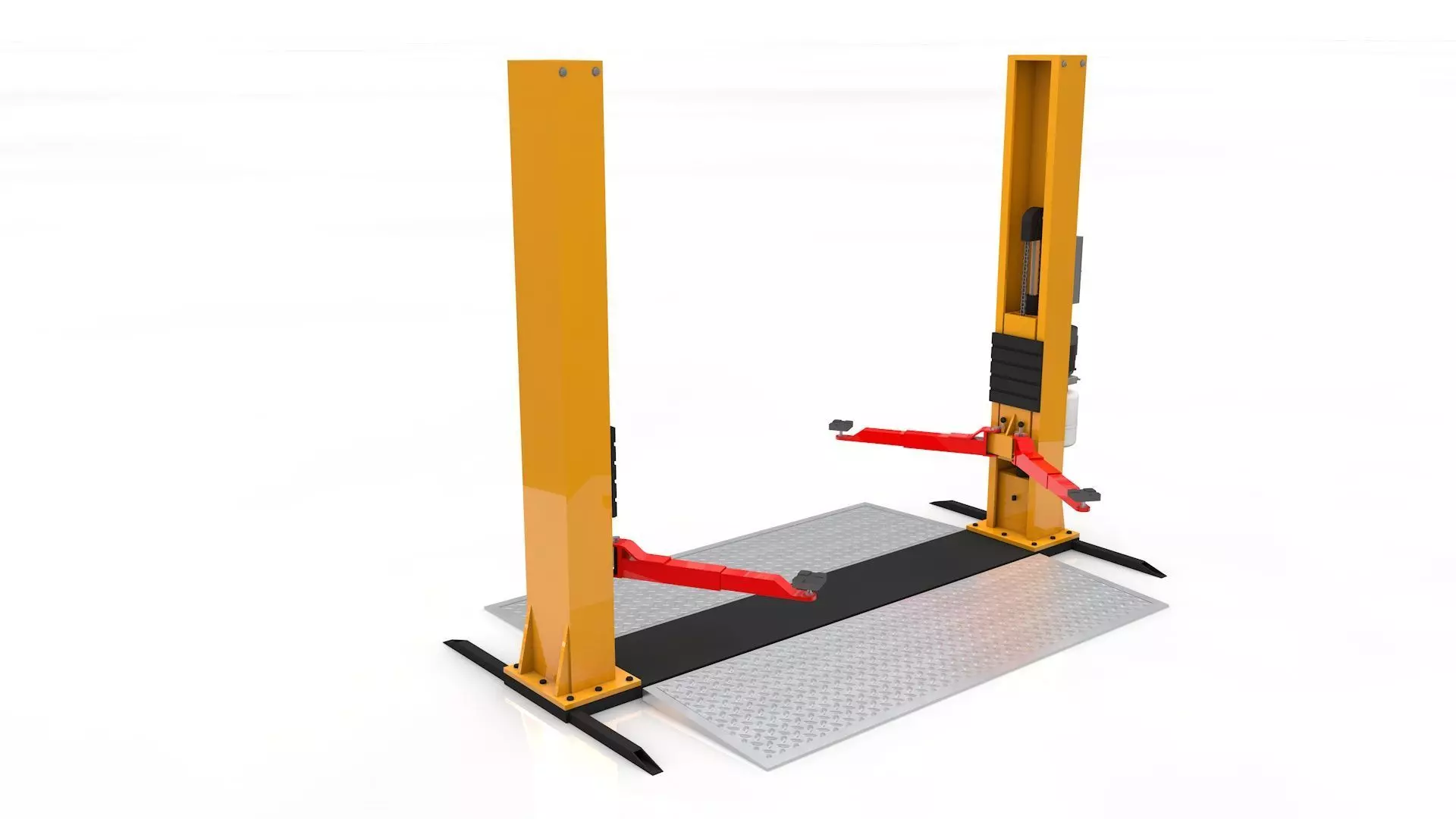 Car Lift Animated 3D model_0