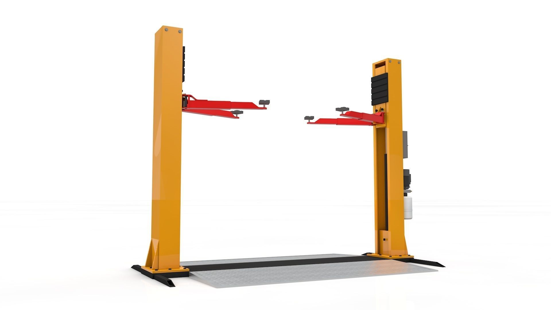 Car Lift Animated 3D model_13