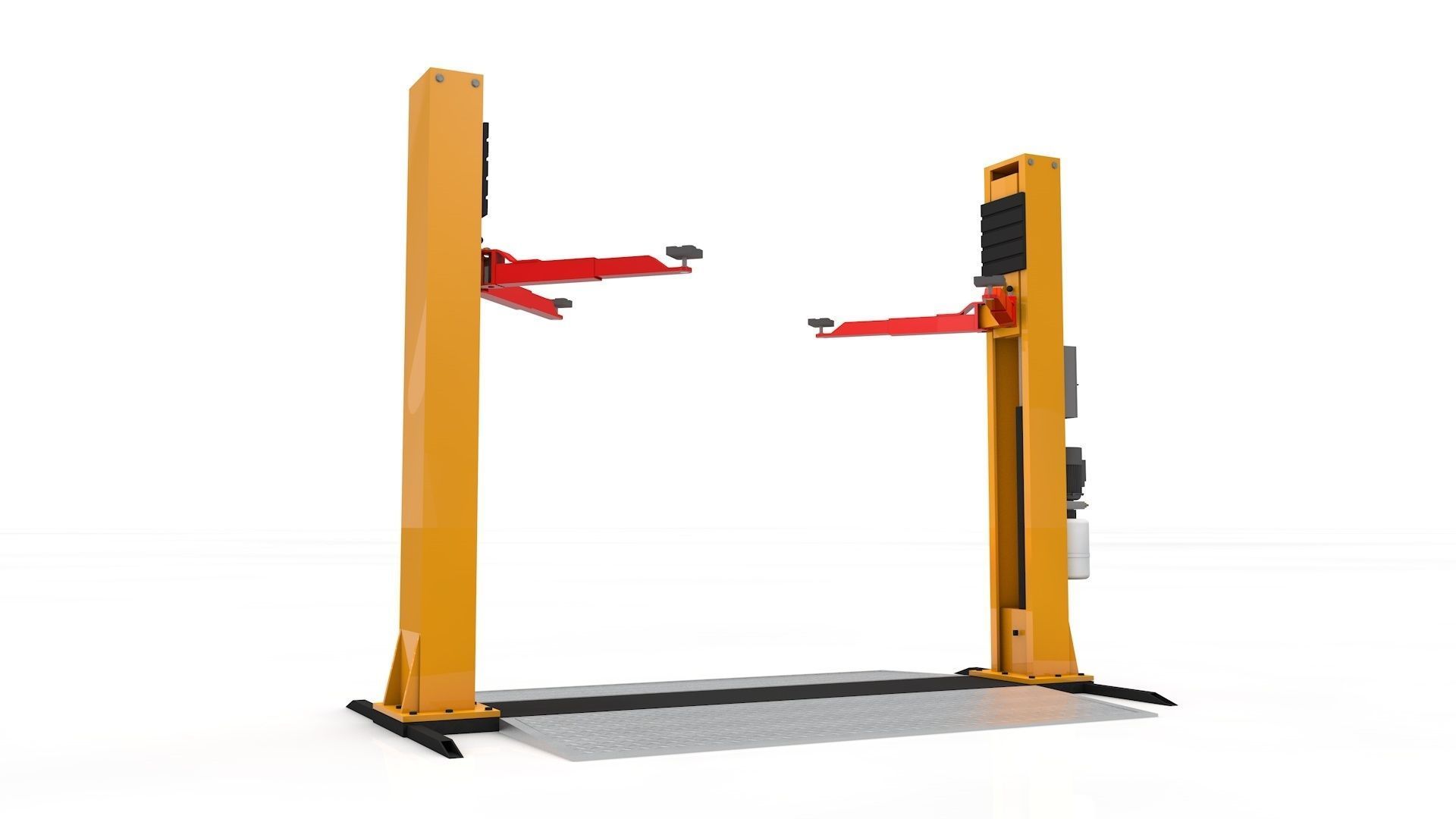 Car Lift Animated 3D model_12