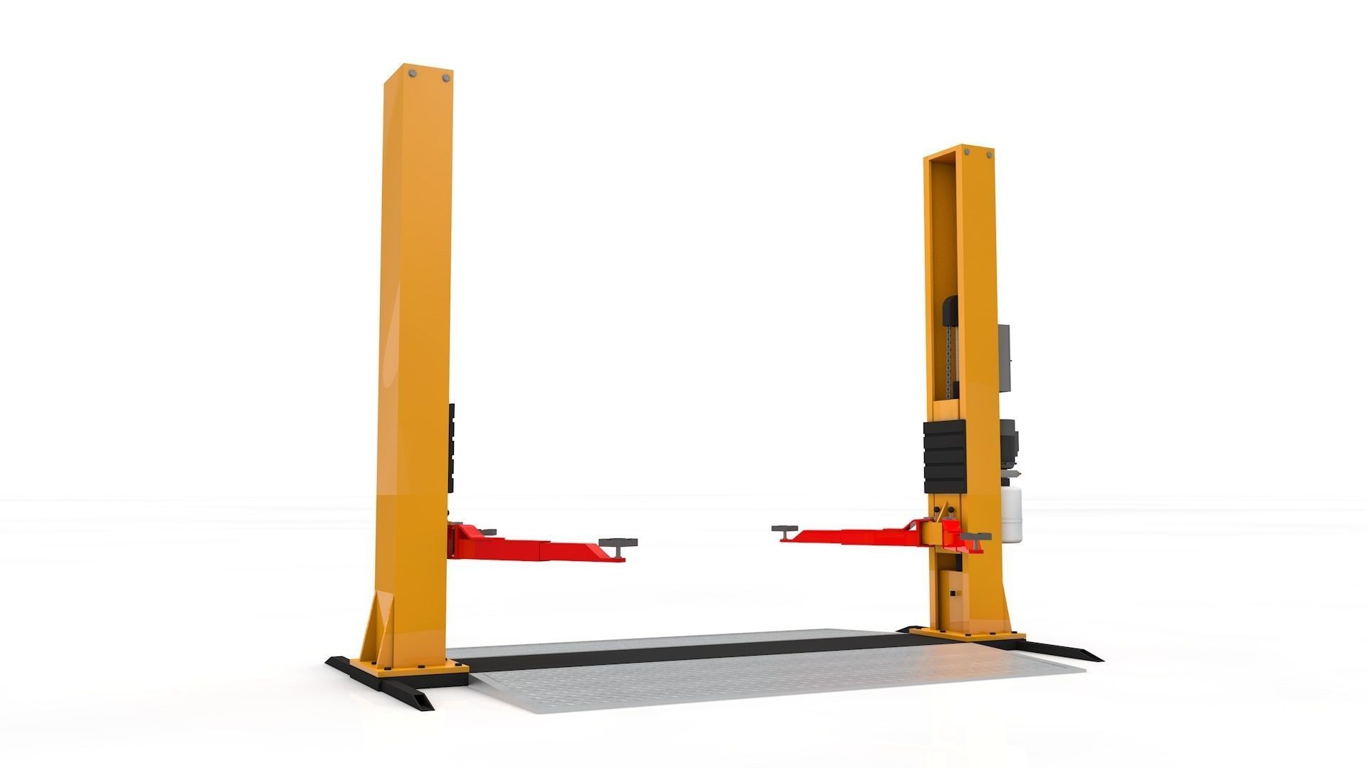 Car Lift Animated 3D model_15