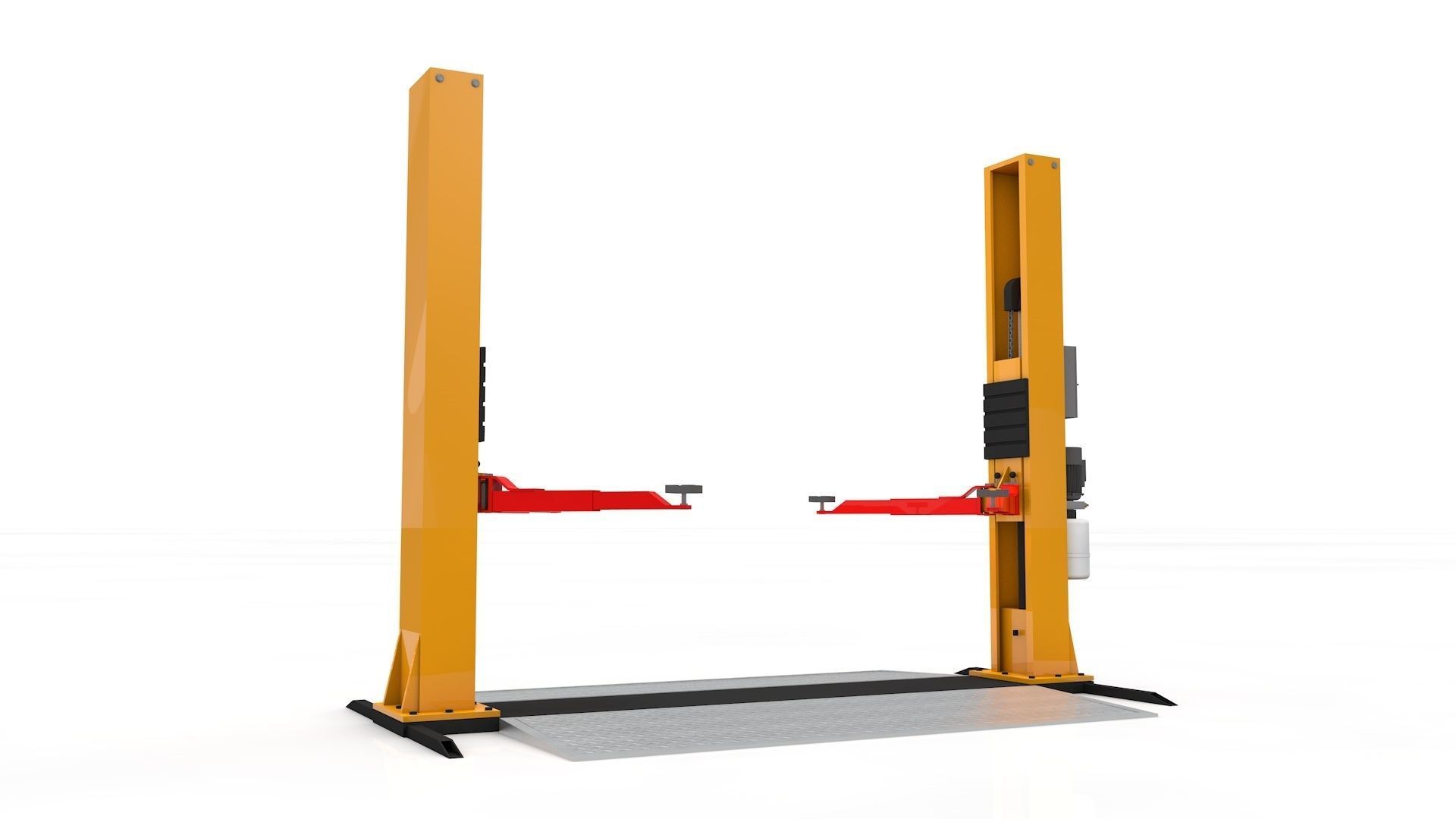 Car Lift Animated 3D model_11