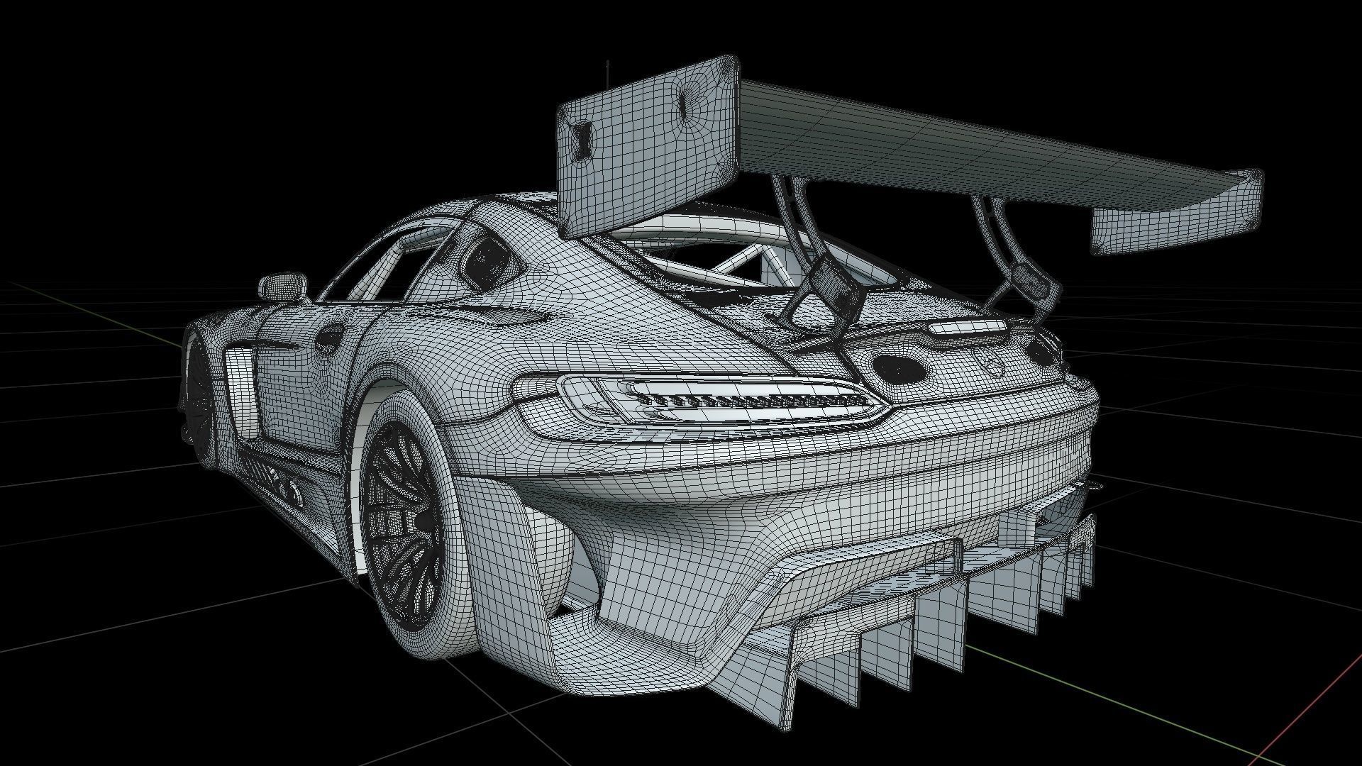Mercedes AMG GT3 2020  3D model_24