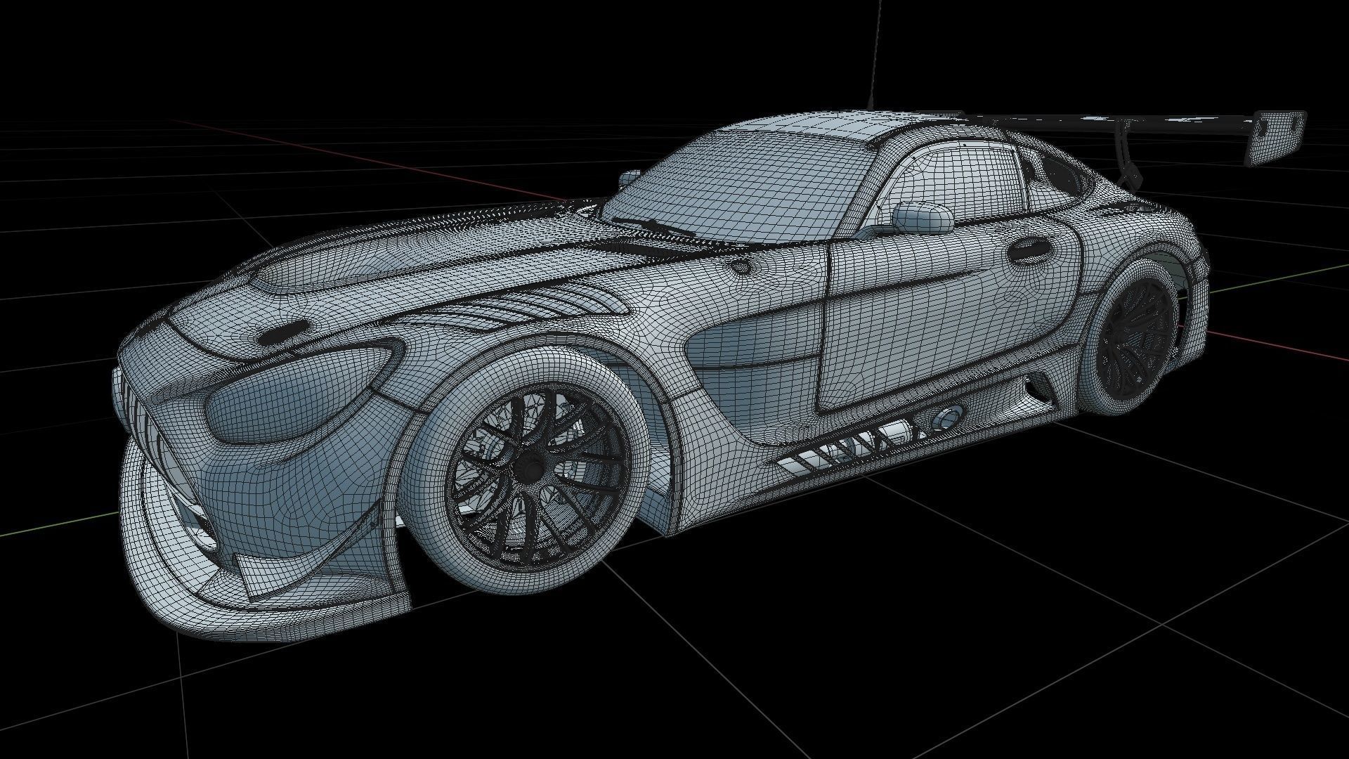 Mercedes AMG GT3 2020  3D model_20