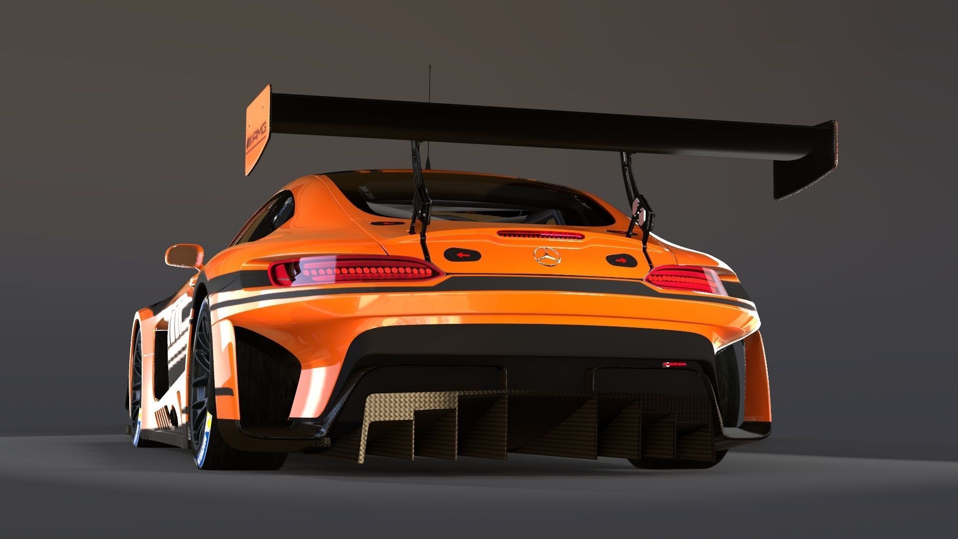 Mercedes AMG GT3 2020  3D model_3