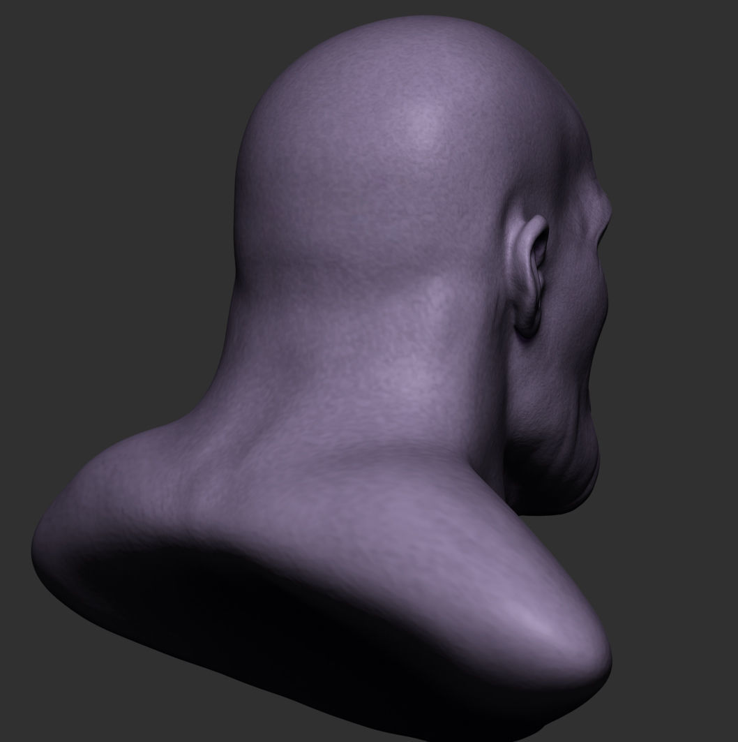 Thanos Bust 3D print model_3