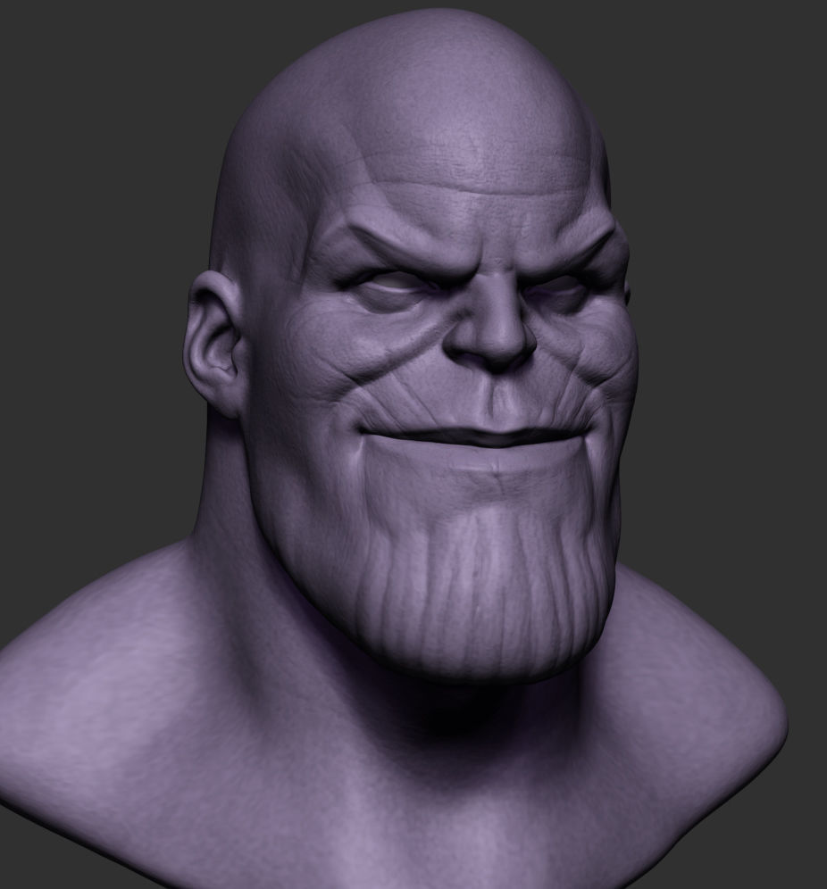 Thanos Bust 3D print model_1