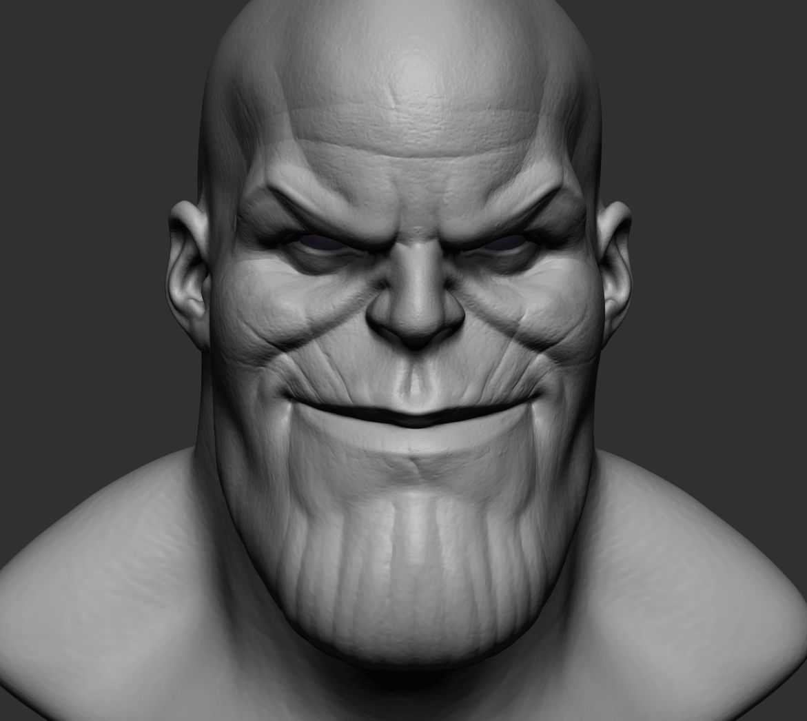 Thanos Bust 3D print model_4
