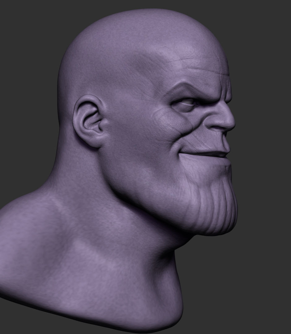 Thanos Bust 3D print model_2