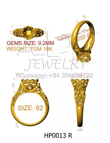 Engagement ring size 62