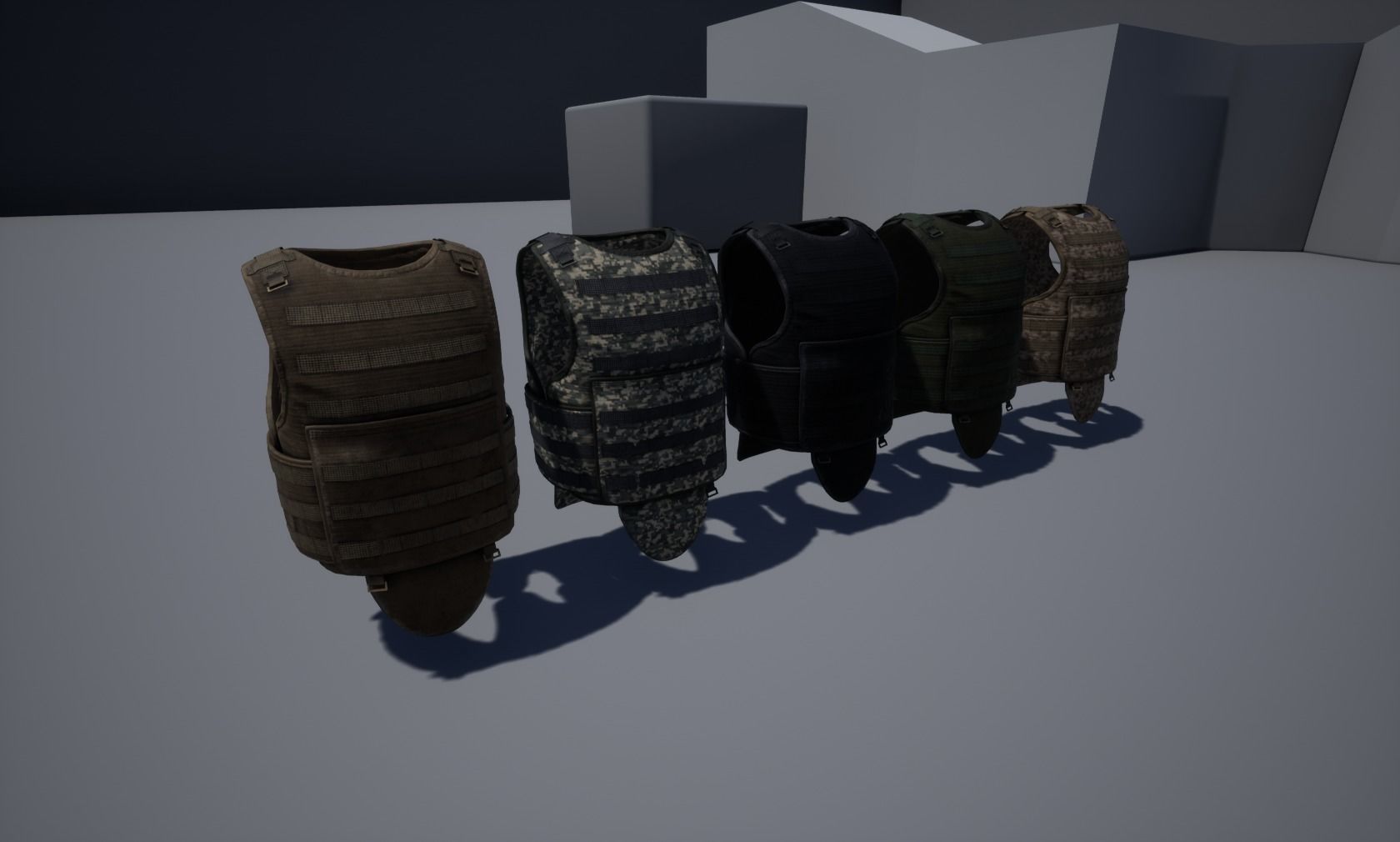 Army vest Low-poly 3D model_17