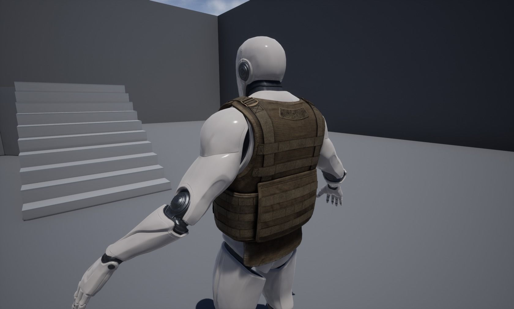 Army vest Low-poly 3D model_12