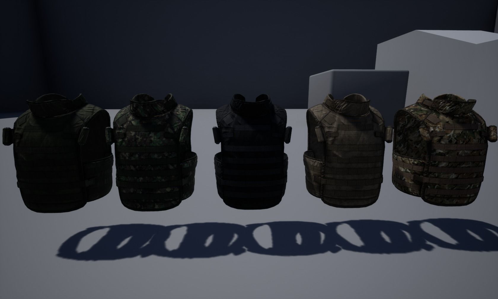 Army Vest 02 Low-poly 3D model_5