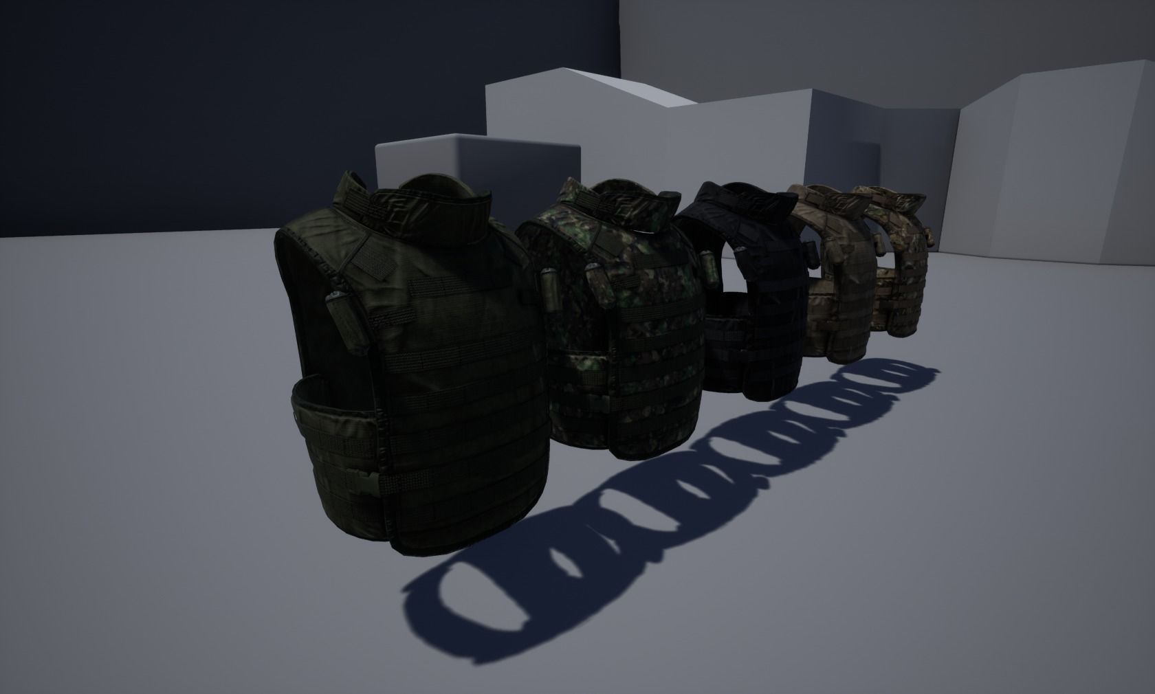 Army Vest 02 Low-poly 3D model_13