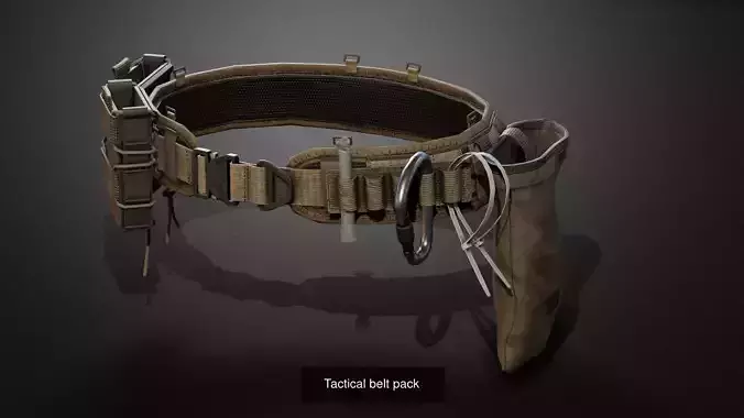 Military gear pack 02 3D Model Collection