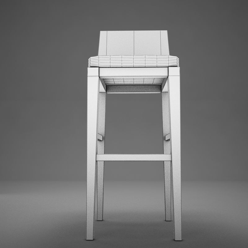 Bar Chair 3D model_13
