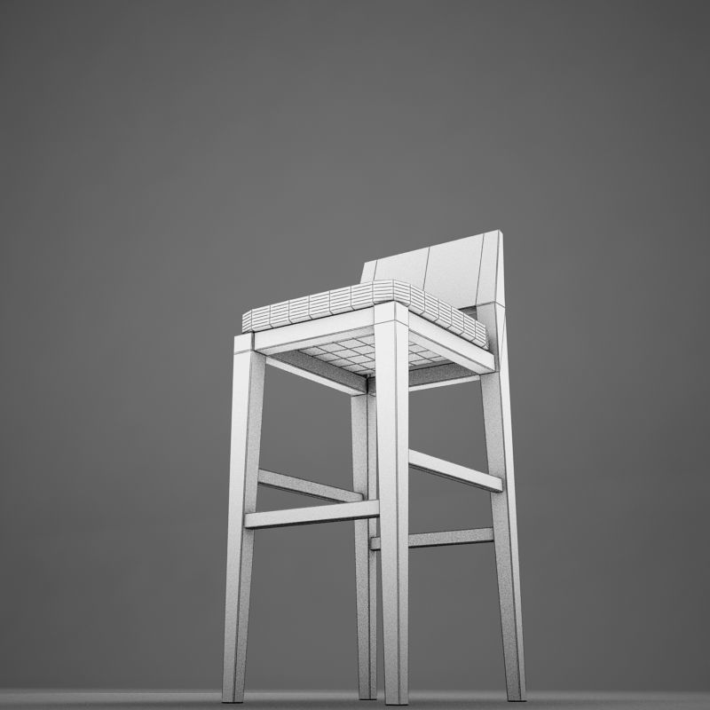 Bar Chair 3D model_15
