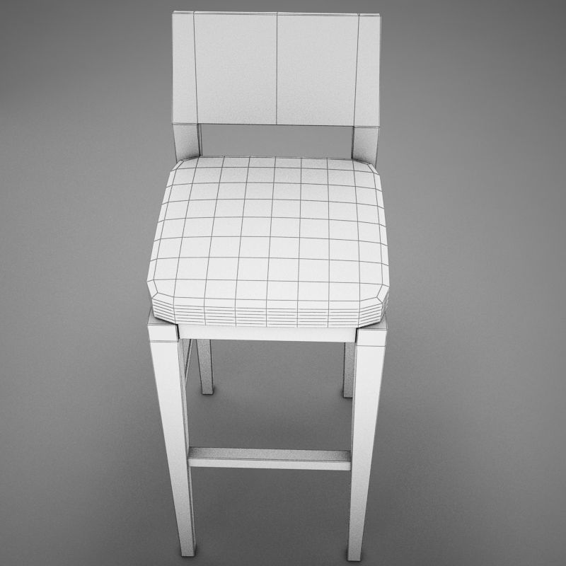 Bar Chair 3D model_16