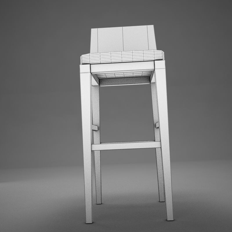 Bar Chair 3D model_12