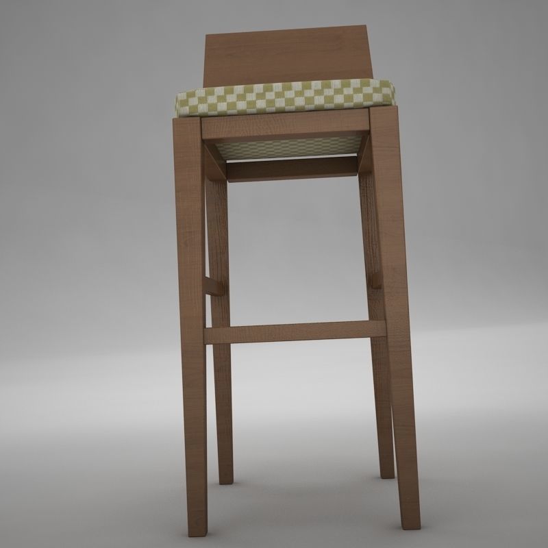 Bar Chair 3D model_4