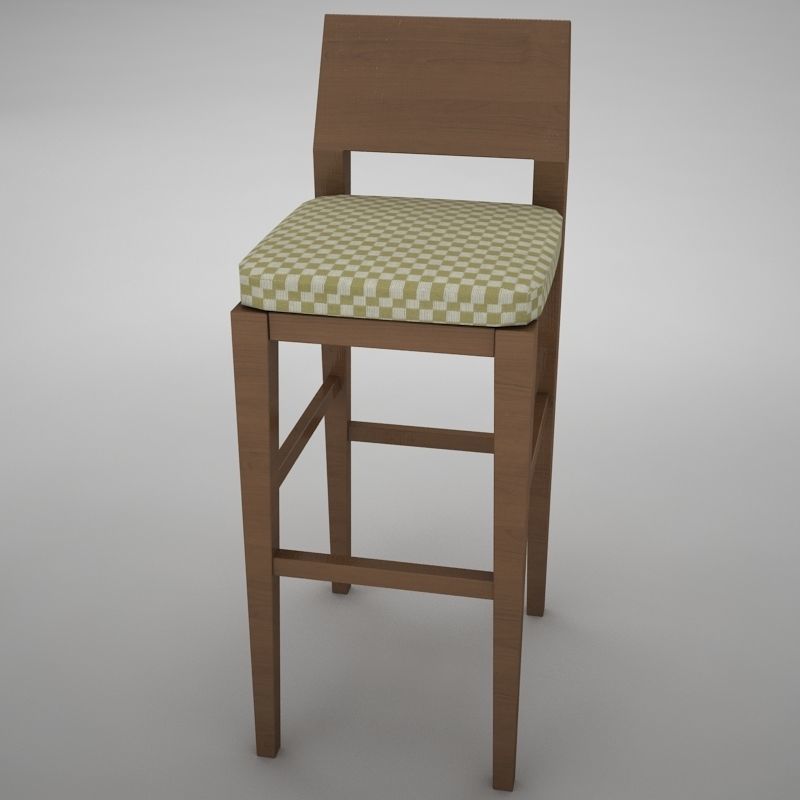 Bar Chair 3D model_1
