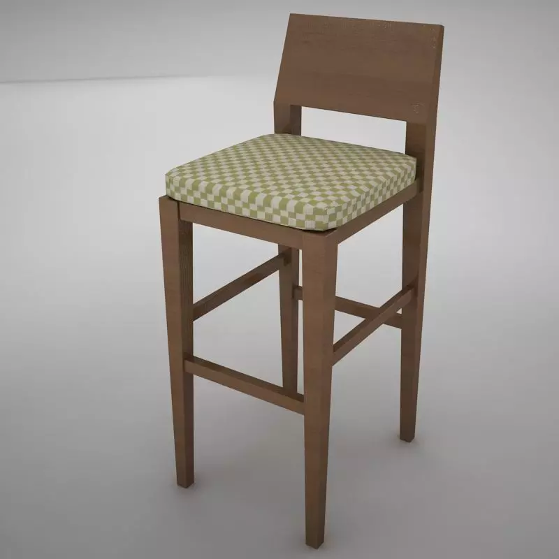 Bar Chair 3D model_0