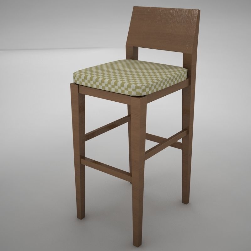 Bar Chair 3D model_2