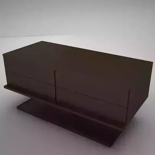 modern night table 2 Low-poly 3D model