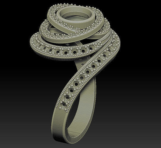 Designer  Ring  Free 3D print model