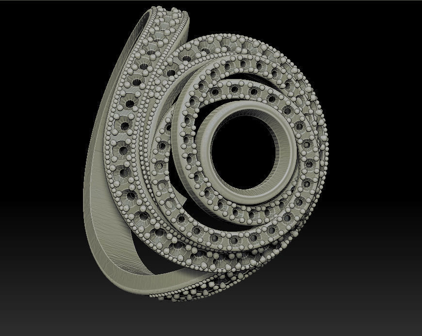 Designer  Ring  Free 3D print model_2