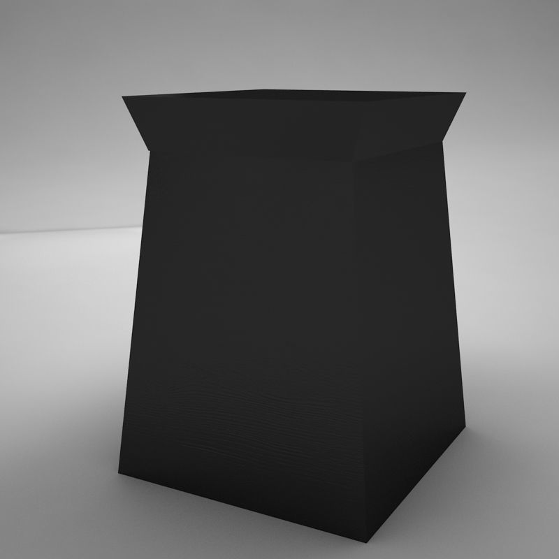 modern night table Low-poly 3D model_3